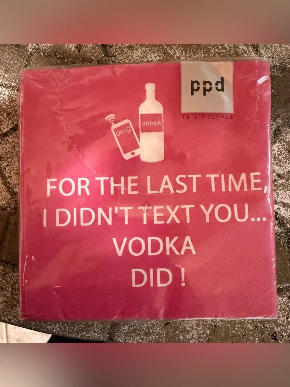 Paperproducts Design 20-Pack Funny Cocktail Paper Cocktail Napkins